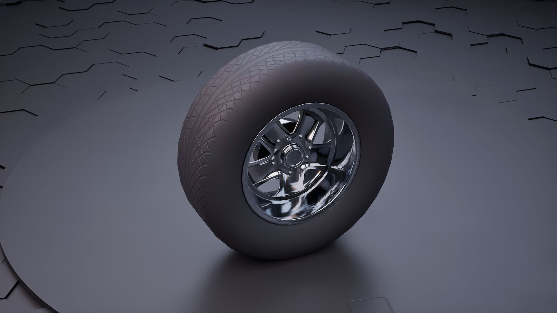 Car wheel pack 3D model_9