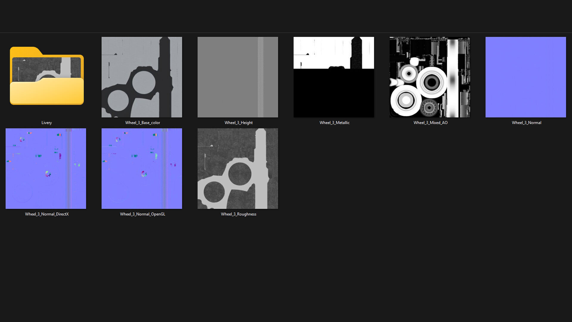 Car wheel pack 3D model_22