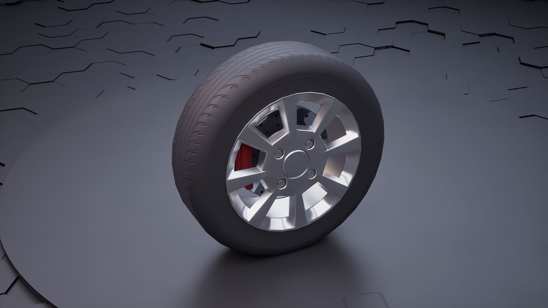Car wheel pack 3D model_12