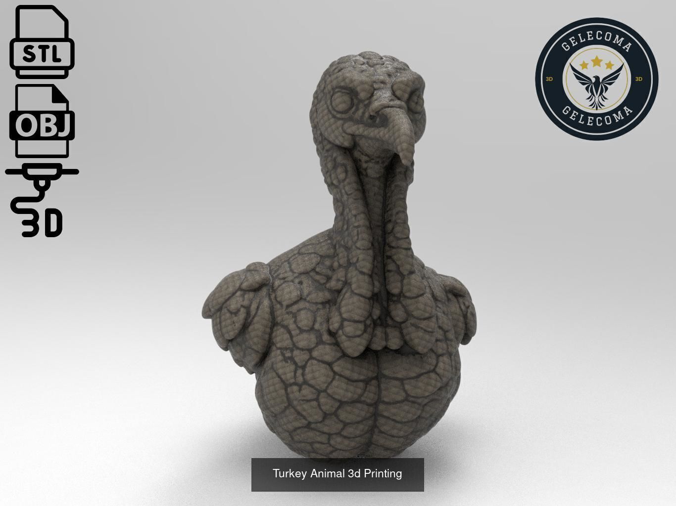 Animal 3D Printing Mega Pack - 92 Different Animal Stl Obj 3D Model Collection_16