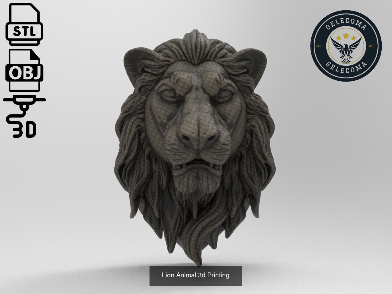 Animal 3D Printing Mega Pack - 92 Different Animal Stl Obj 3D Model Collection_53