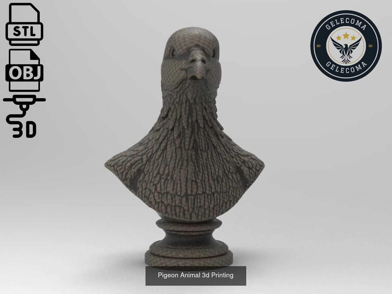 Animal 3D Printing Mega Pack - 92 Different Animal Stl Obj 3D Model Collection_35