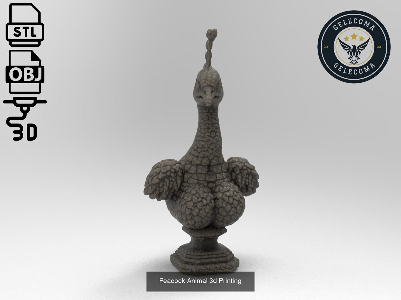 Animal 3D Printing Mega Pack - 92 Different Animal Stl Obj 3D Model Collection_39