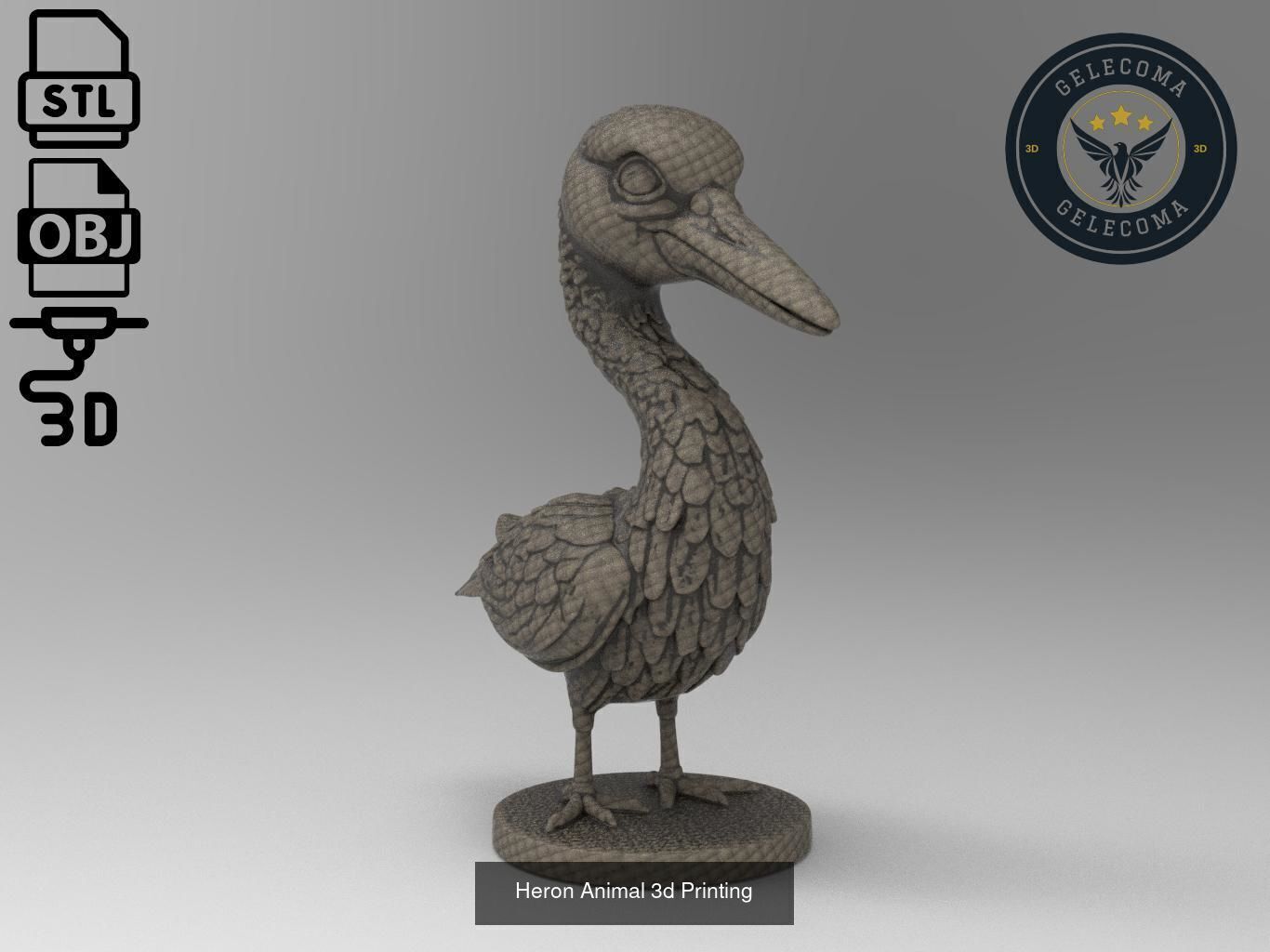 Animal 3D Printing Mega Pack - 92 Different Animal Stl Obj 3D Model Collection_64