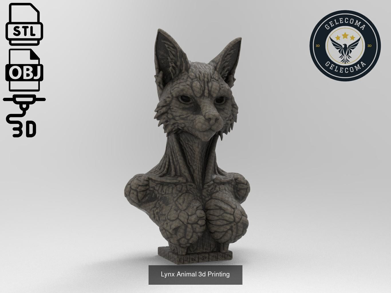 Animal 3D Printing Mega Pack - 92 Different Animal Stl Obj 3D Model Collection_50