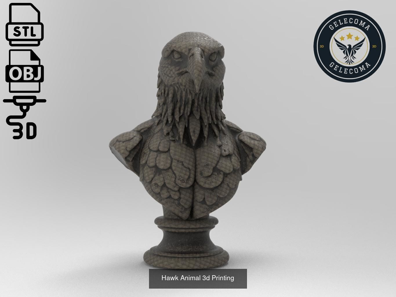 Animal 3D Printing Mega Pack - 92 Different Animal Stl Obj 3D Model Collection_66