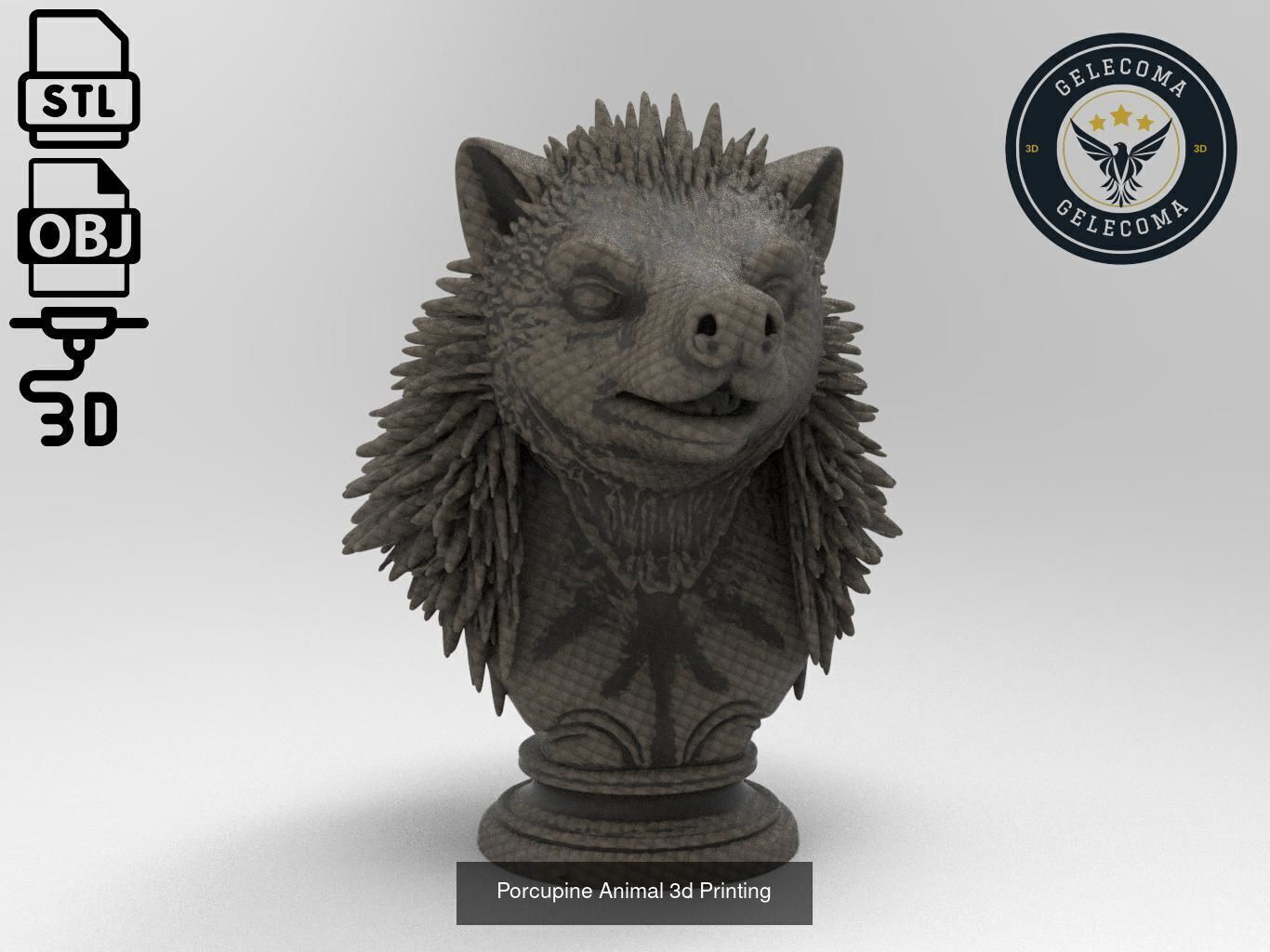 Animal 3D Printing Mega Pack - 92 Different Animal Stl Obj 3D Model Collection_34