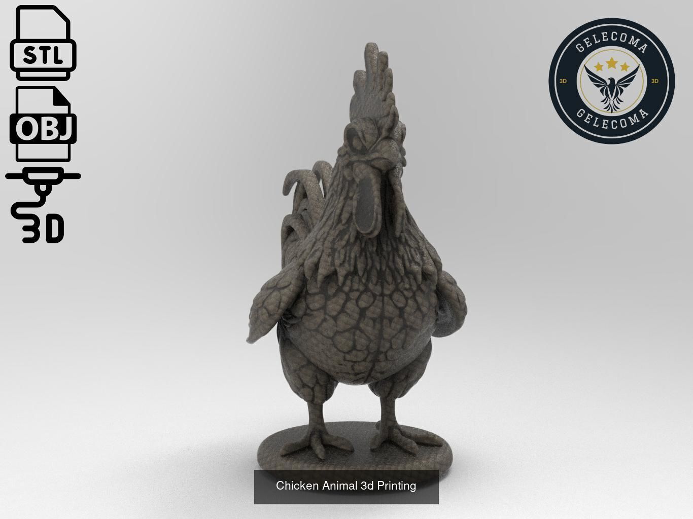 Animal 3D Printing Mega Pack - 92 Different Animal Stl Obj 3D Model Collection_86