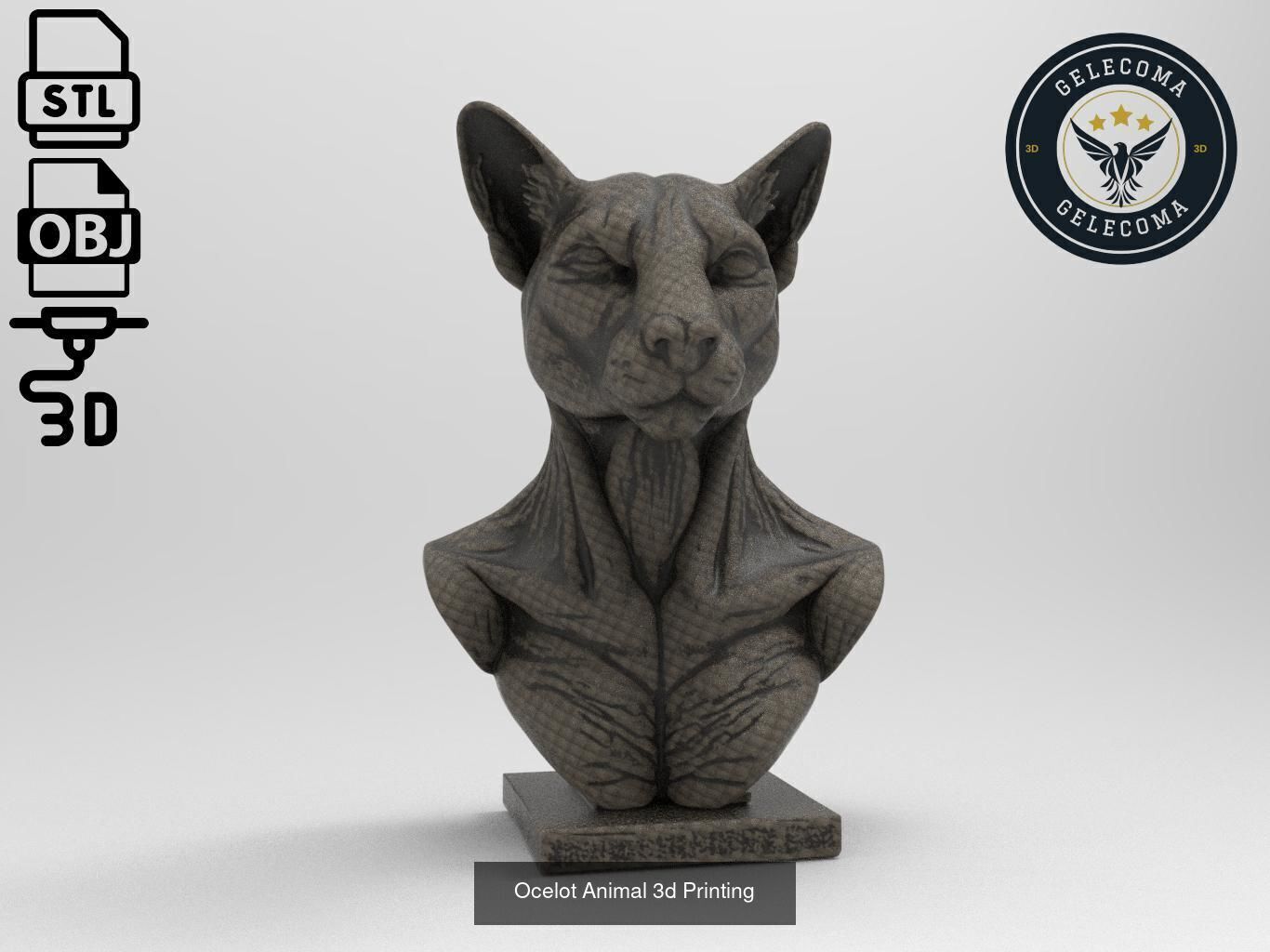 Animal 3D Printing Mega Pack - 92 Different Animal Stl Obj 3D Model Collection_45