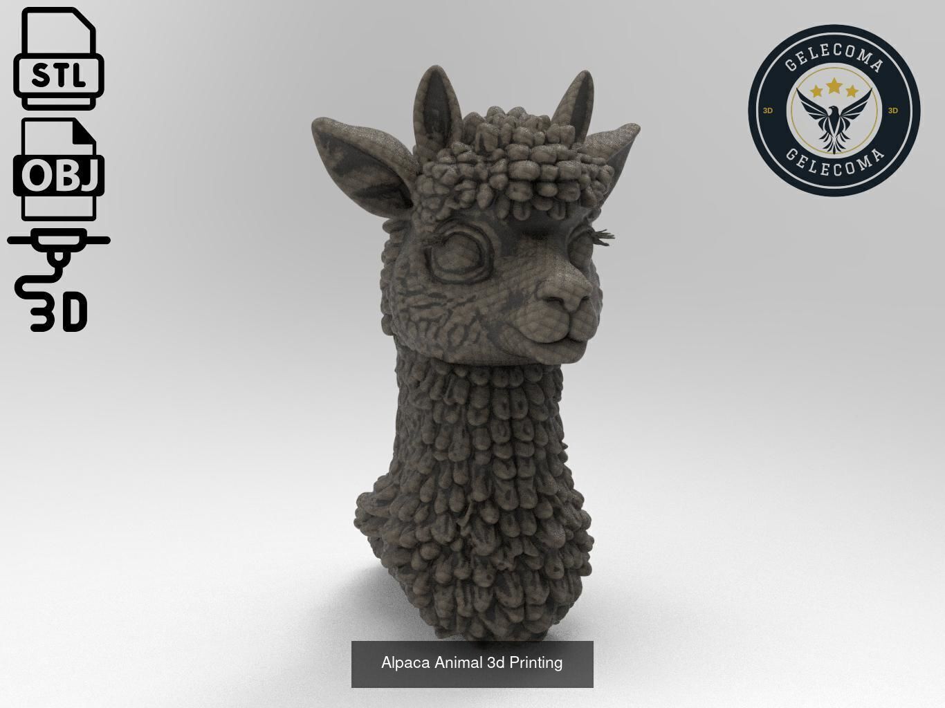 Animal 3D Printing Mega Pack - 92 Different Animal Stl Obj 3D Model Collection_101