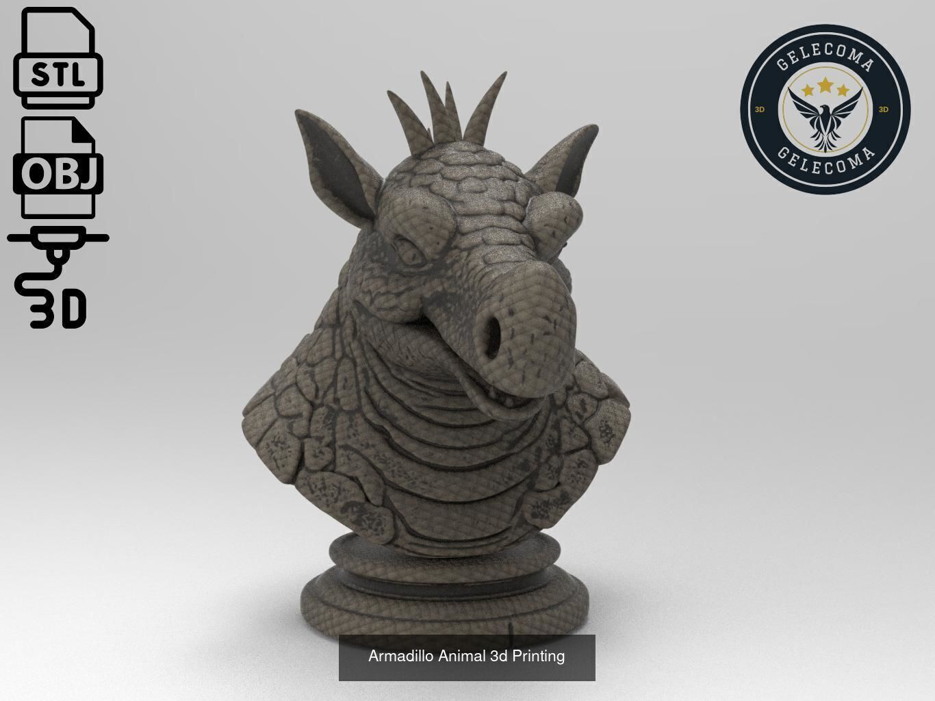 Animal 3D Printing Mega Pack - 92 Different Animal Stl Obj 3D Model Collection_100