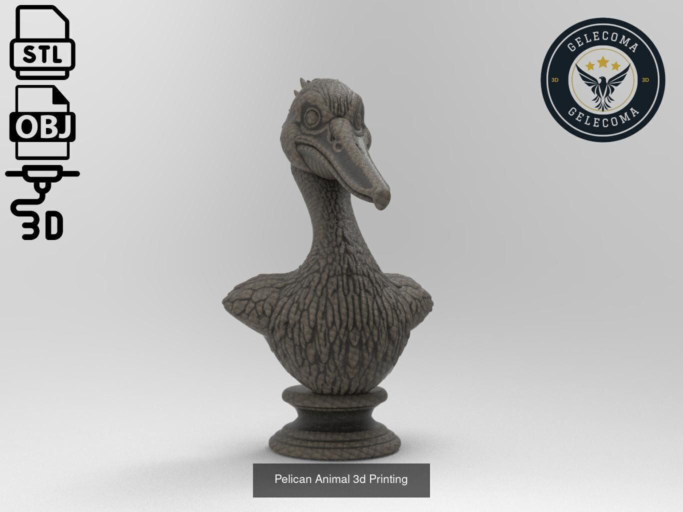 Animal 3D Printing Mega Pack - 92 Different Animal Stl Obj 3D Model Collection_38