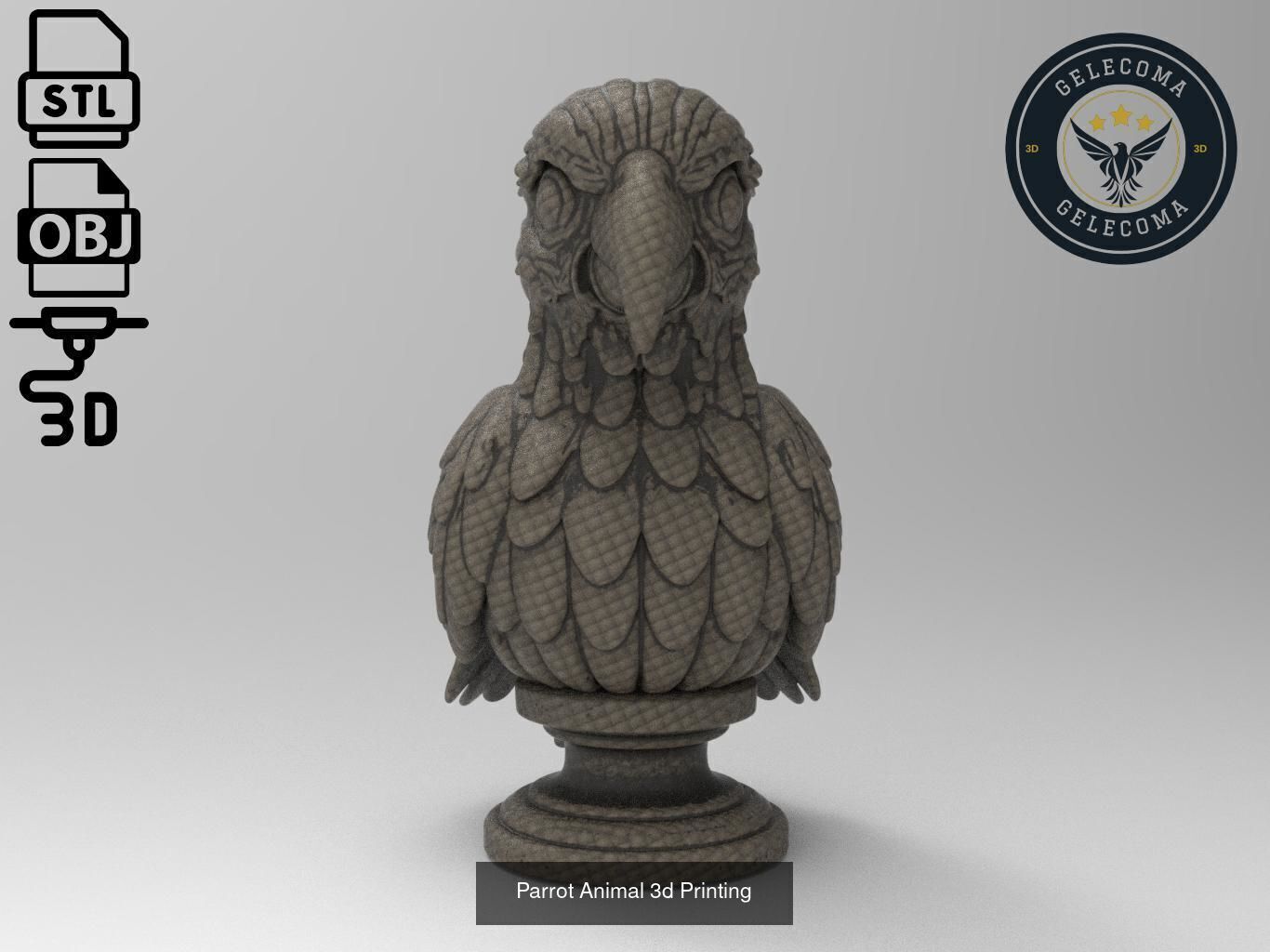 Animal 3D Printing Mega Pack - 92 Different Animal Stl Obj 3D Model Collection_40