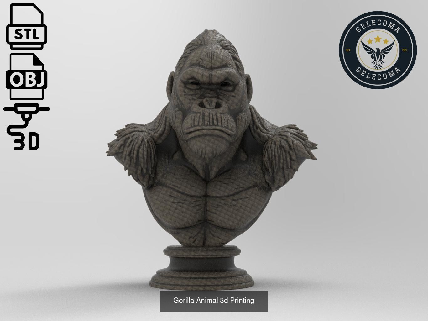 Animal 3D Printing Mega Pack - 92 Different Animal Stl Obj 3D Model Collection_67