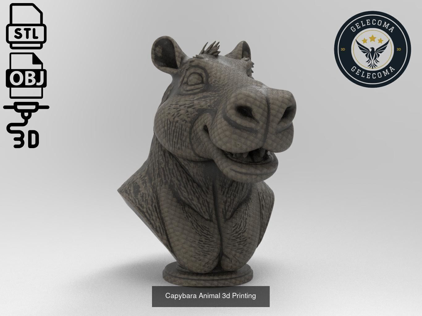 Animal 3D Printing Mega Pack - 92 Different Animal Stl Obj 3D Model Collection_91