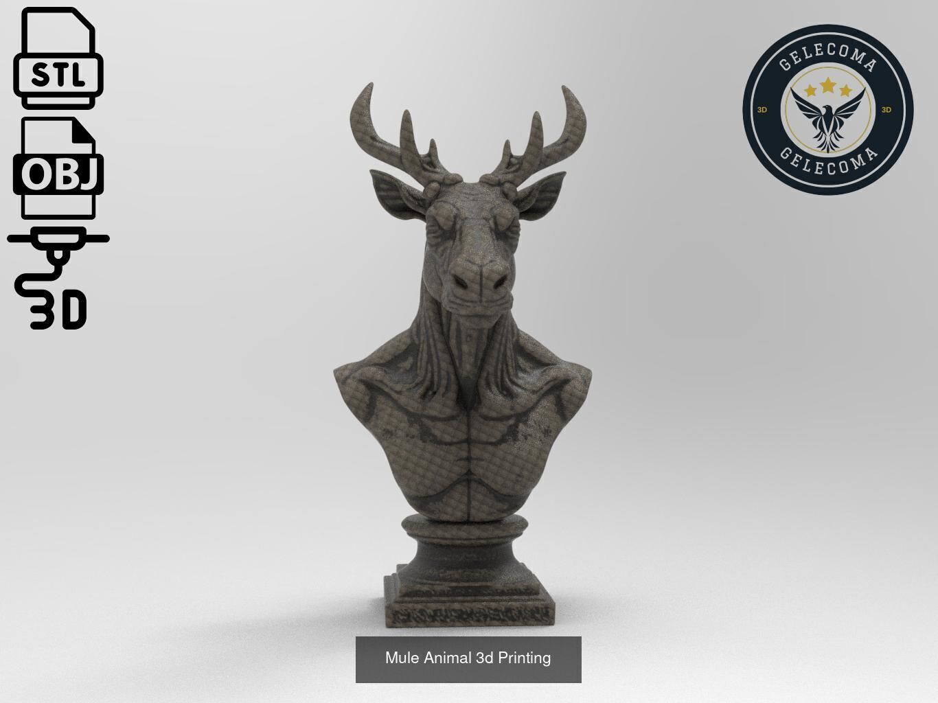 Animal 3D Printing Mega Pack - 92 Different Animal Stl Obj 3D Model Collection_46