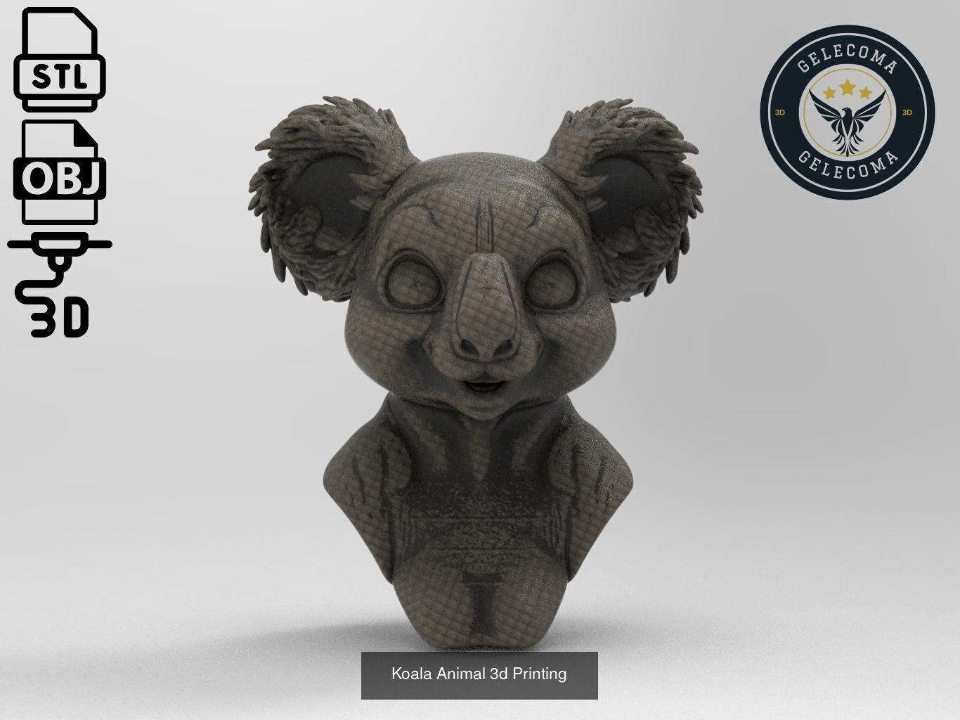 Animal 3D Printing Mega Pack - 92 Different Animal Stl Obj 3D Model Collection_56