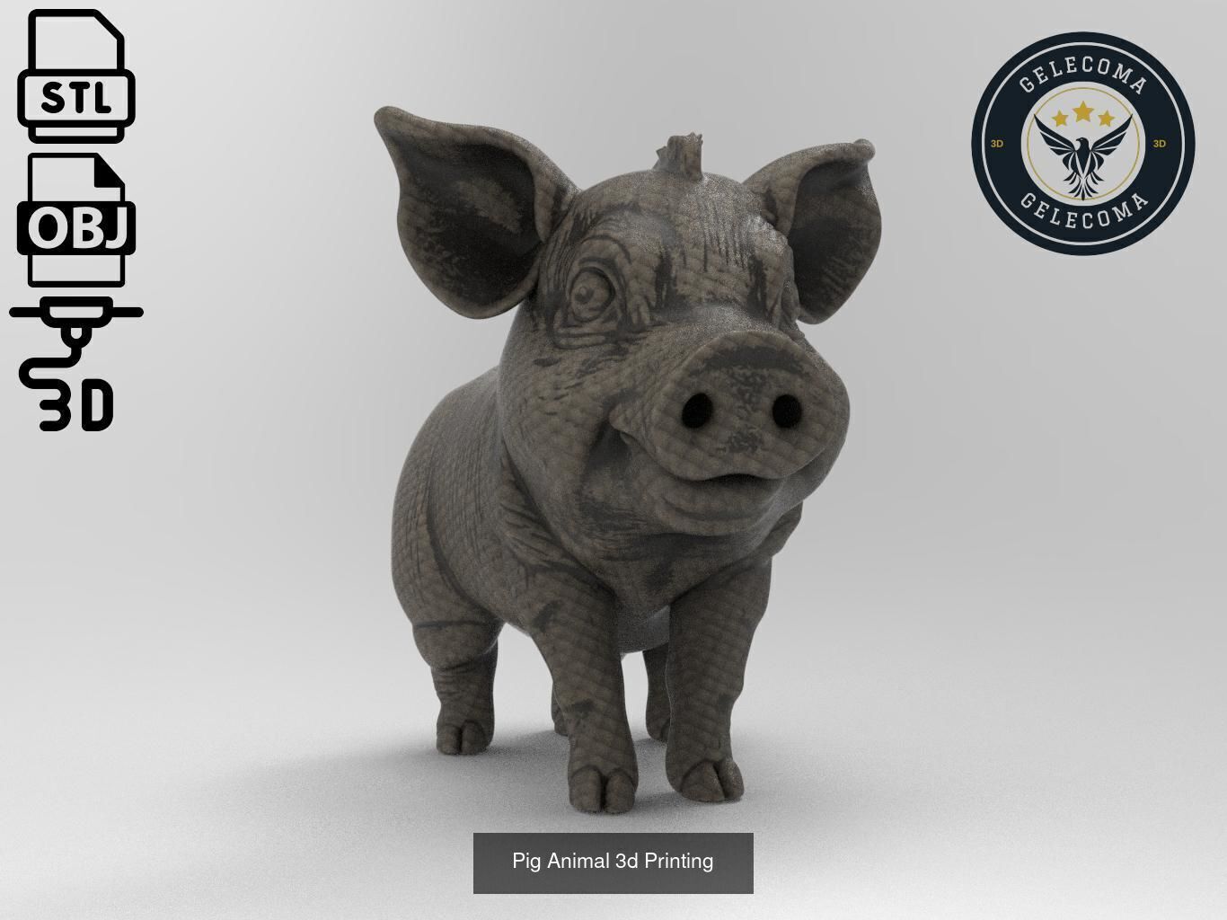 Animal 3D Printing Mega Pack - 92 Different Animal Stl Obj 3D Model Collection_36