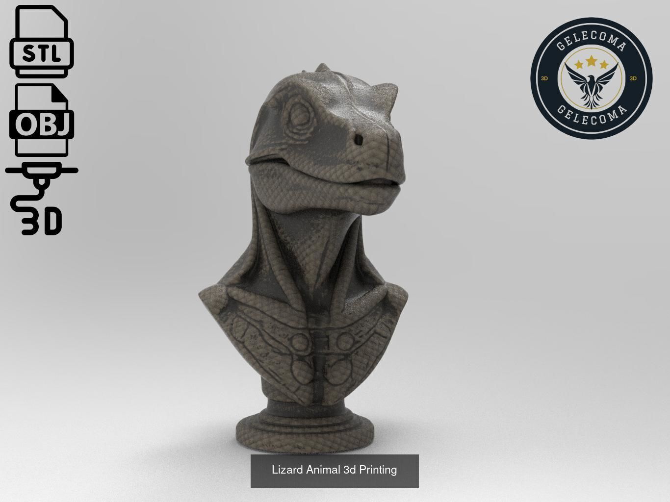 Animal 3D Printing Mega Pack - 92 Different Animal Stl Obj 3D Model Collection_52