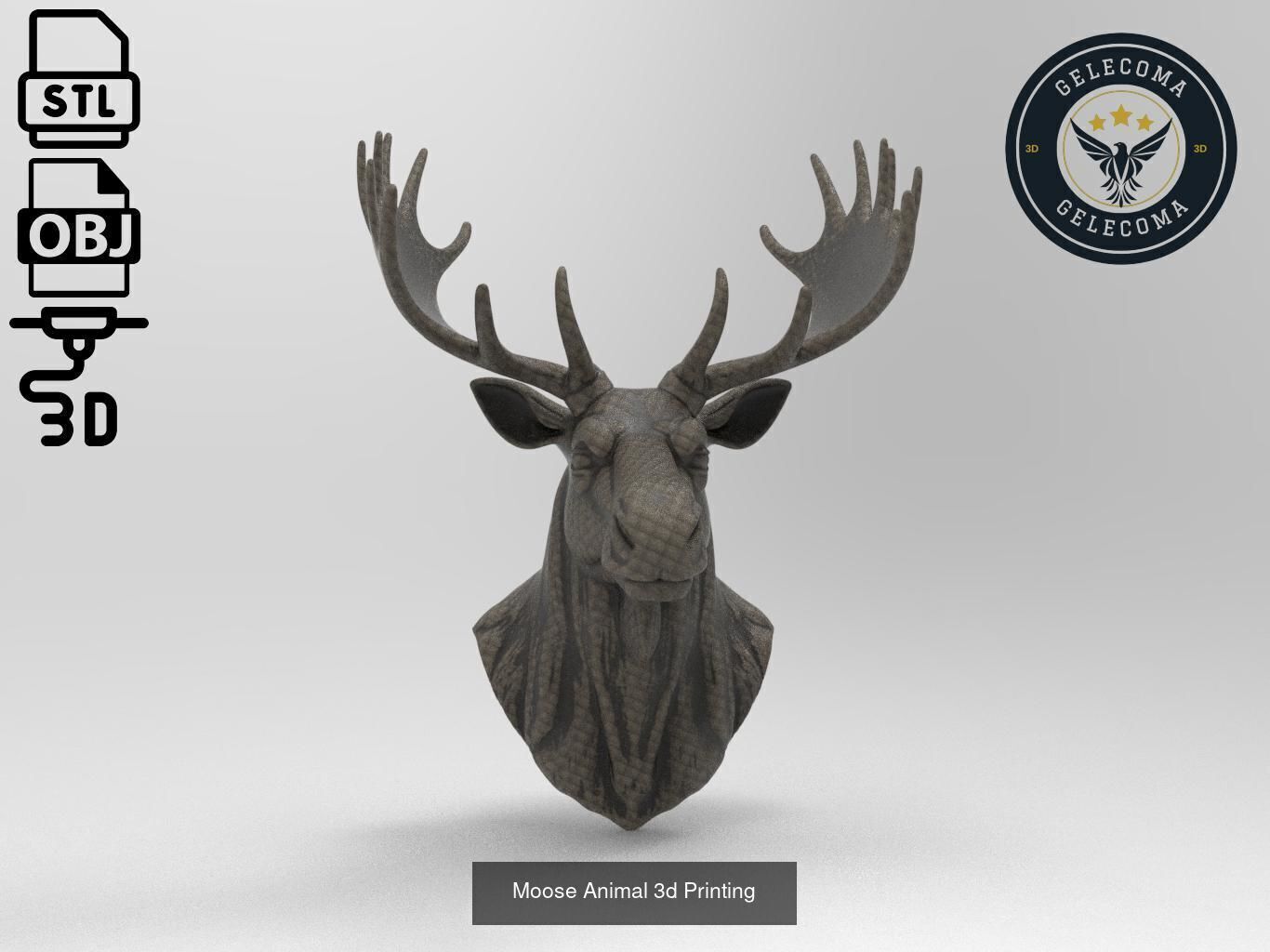 Animal 3D Printing Mega Pack - 92 Different Animal Stl Obj 3D Model Collection_47