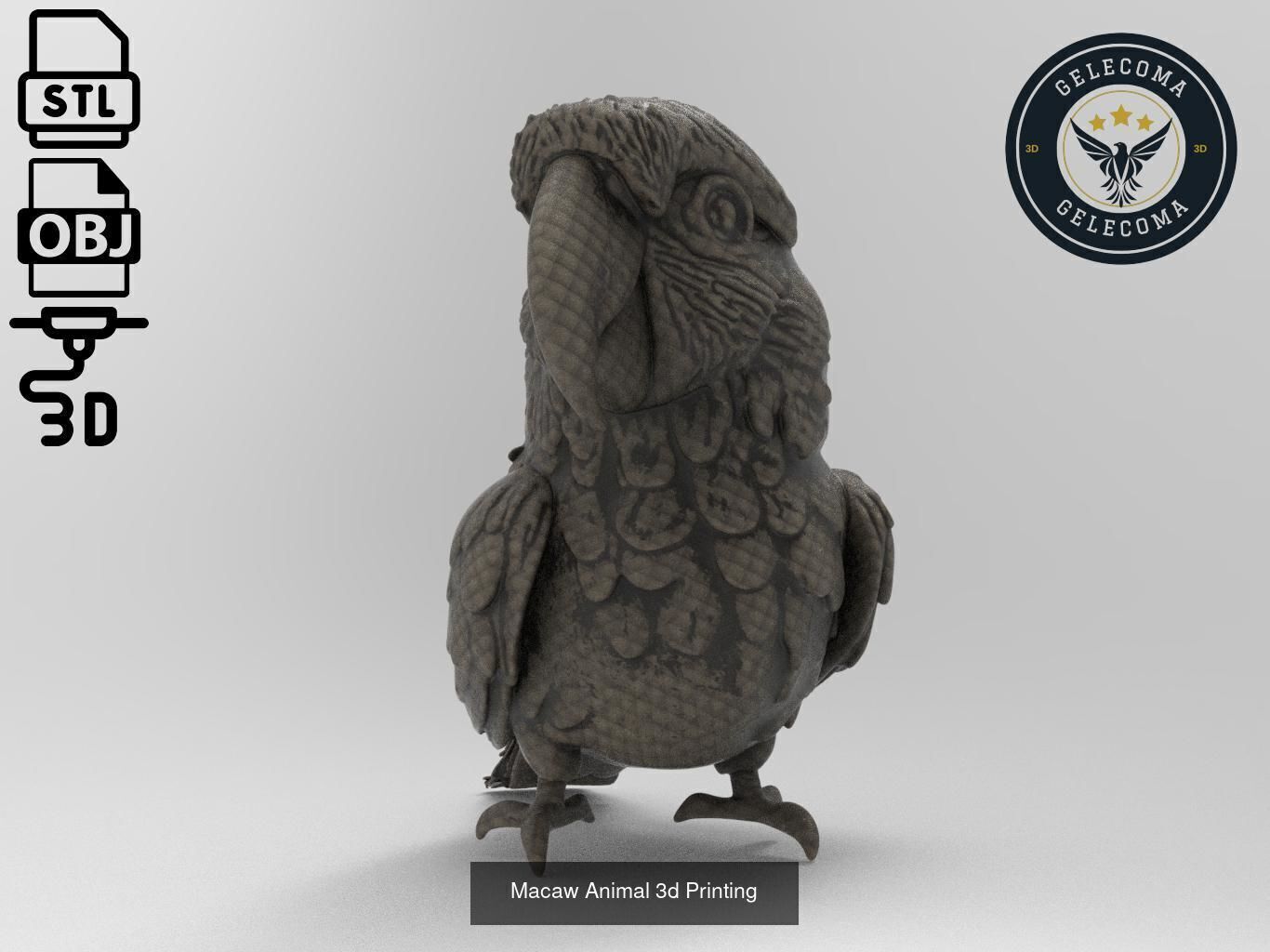 Animal 3D Printing Mega Pack - 92 Different Animal Stl Obj 3D Model Collection_49