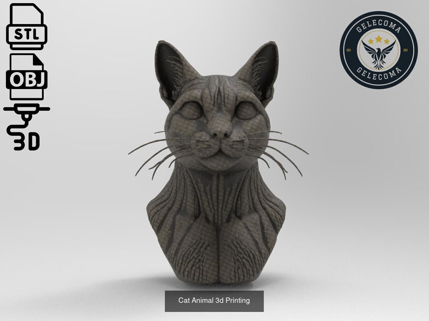 Animal 3D Printing Mega Pack - 92 Different Animal Stl Obj 3D Model Collection_89