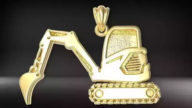 JCB Excavator Pendant 3D print model