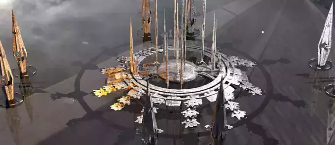 Pillars of Hercules Sci fi floor