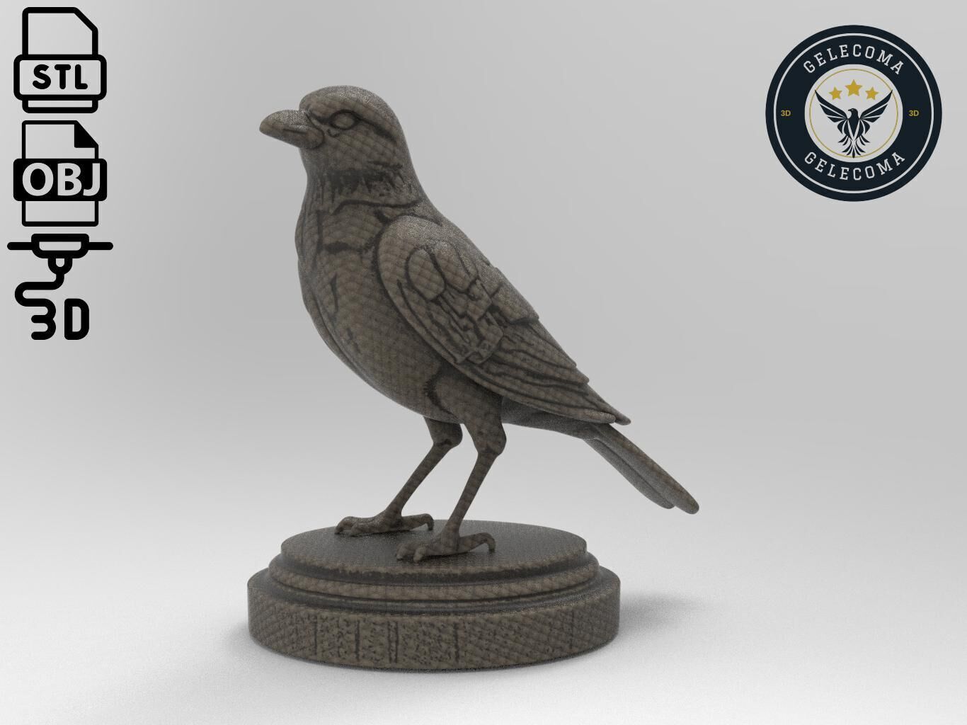 Sparrow Printing Model 3D print model_2