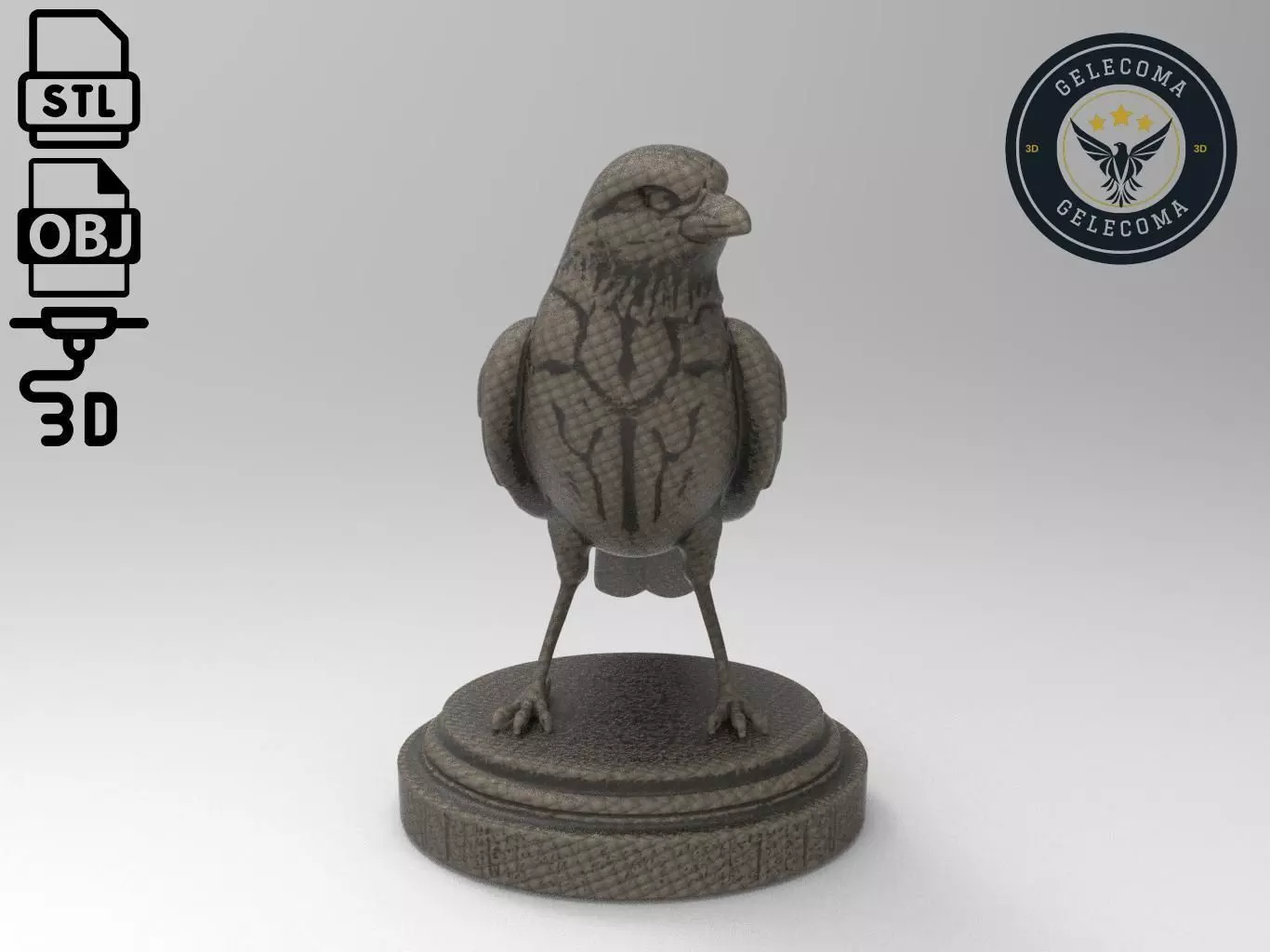 Sparrow Printing Model 3D print model_0