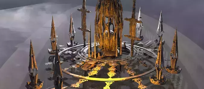 Knights pendulum sci fi towers 