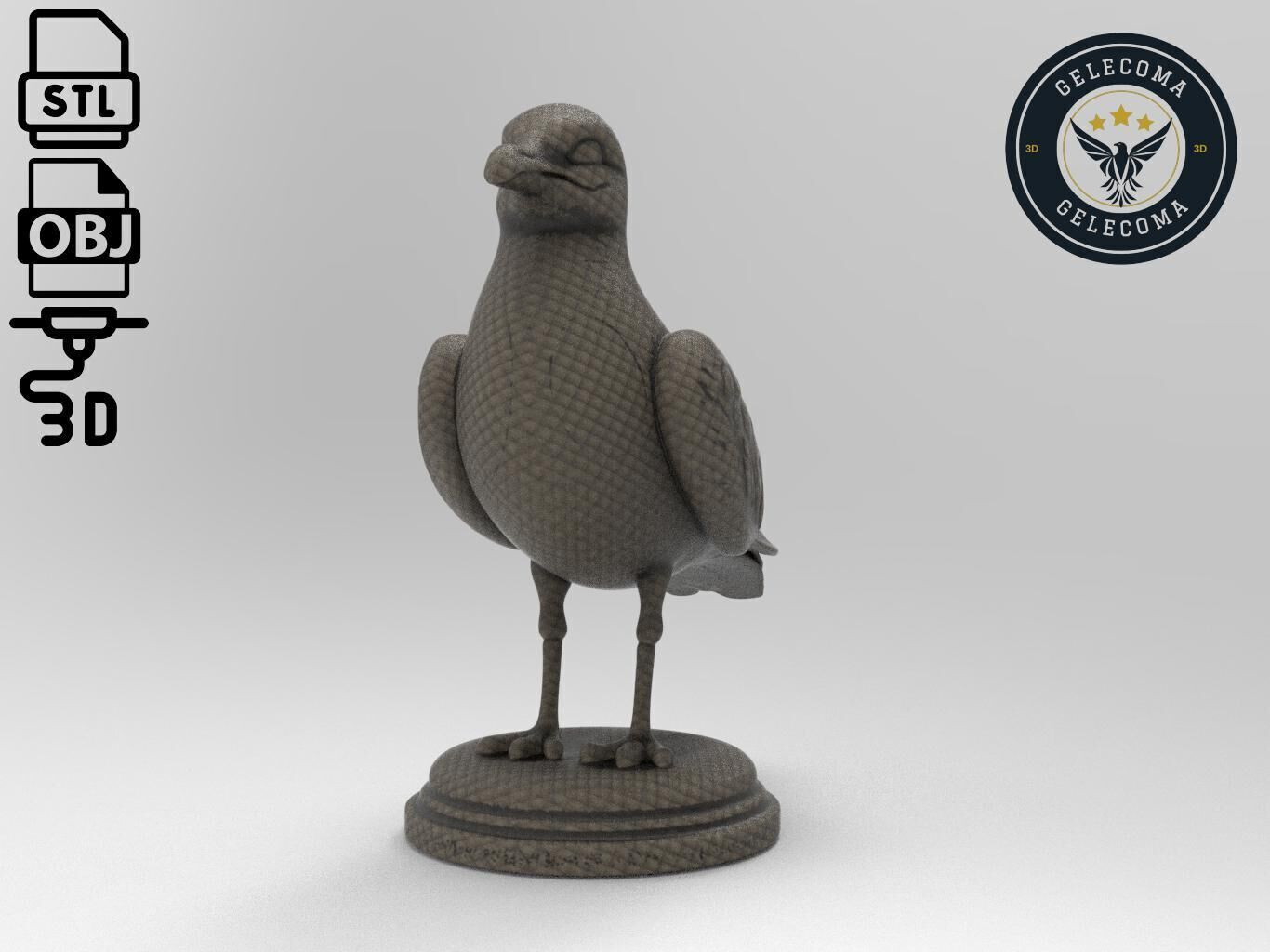 Seagull Printing Model 3D print model_2