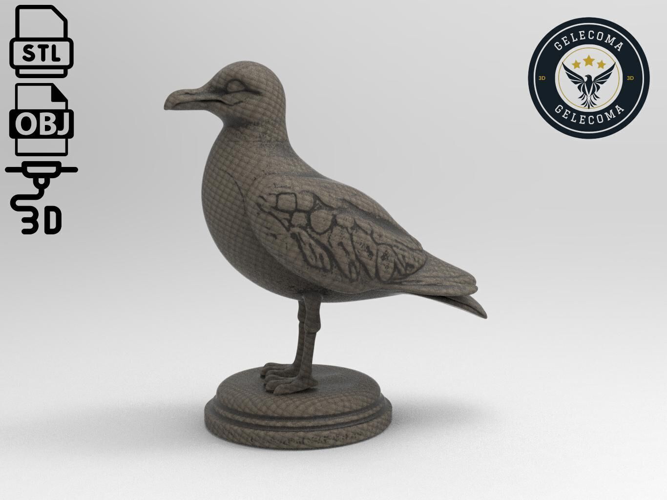Seagull Printing Model 3D print model_1