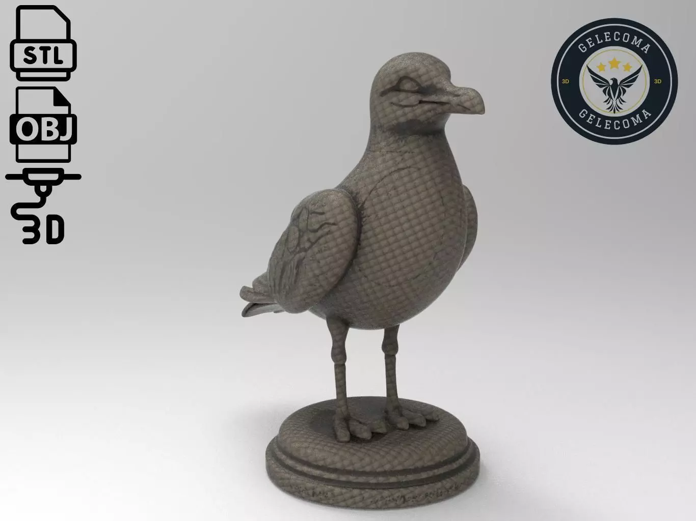 Seagull Printing Model 3D print model_0