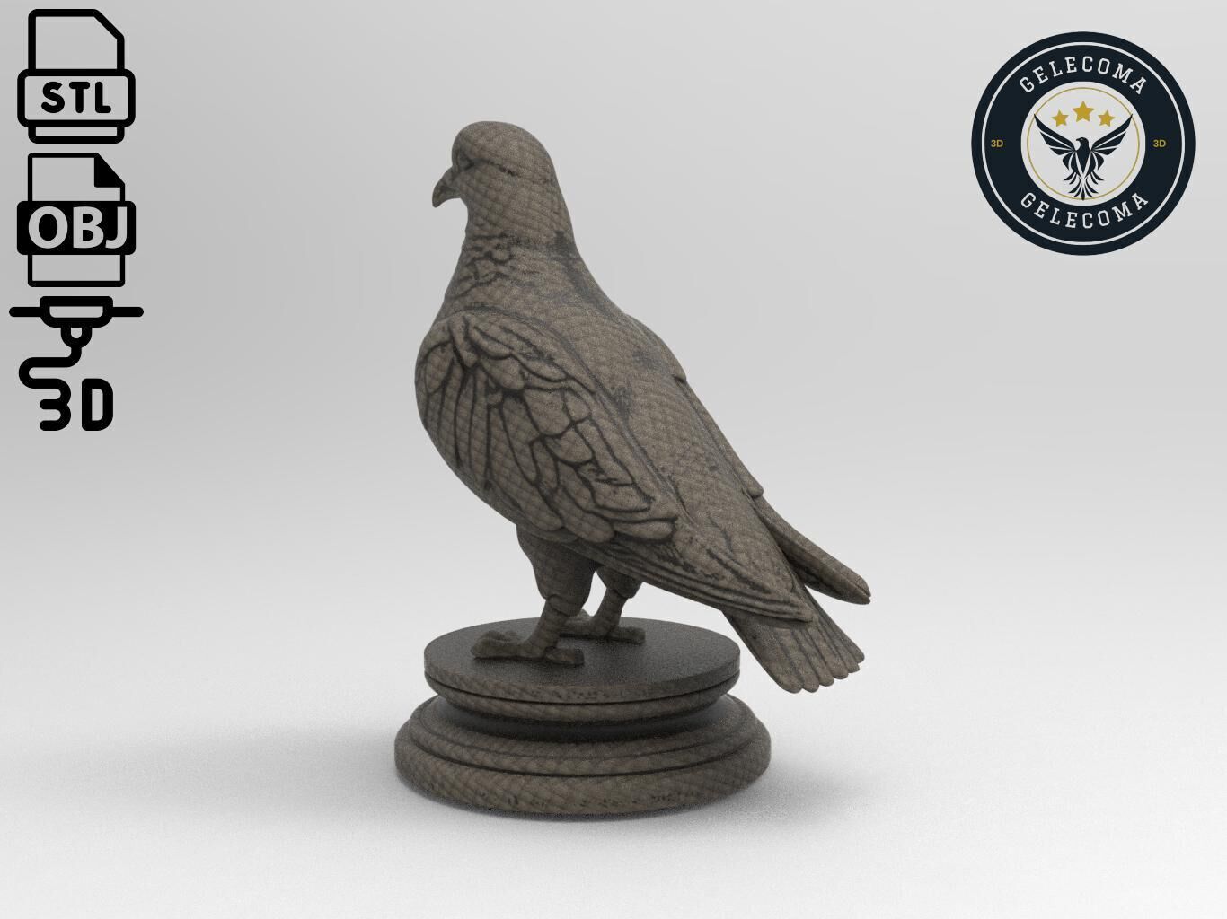 Pigeon Printing Model 3D print model_1