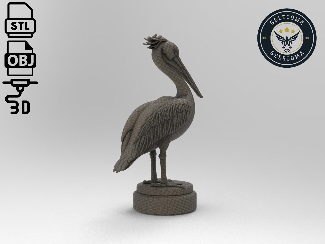 Pelican Printing Model 3D print model_2