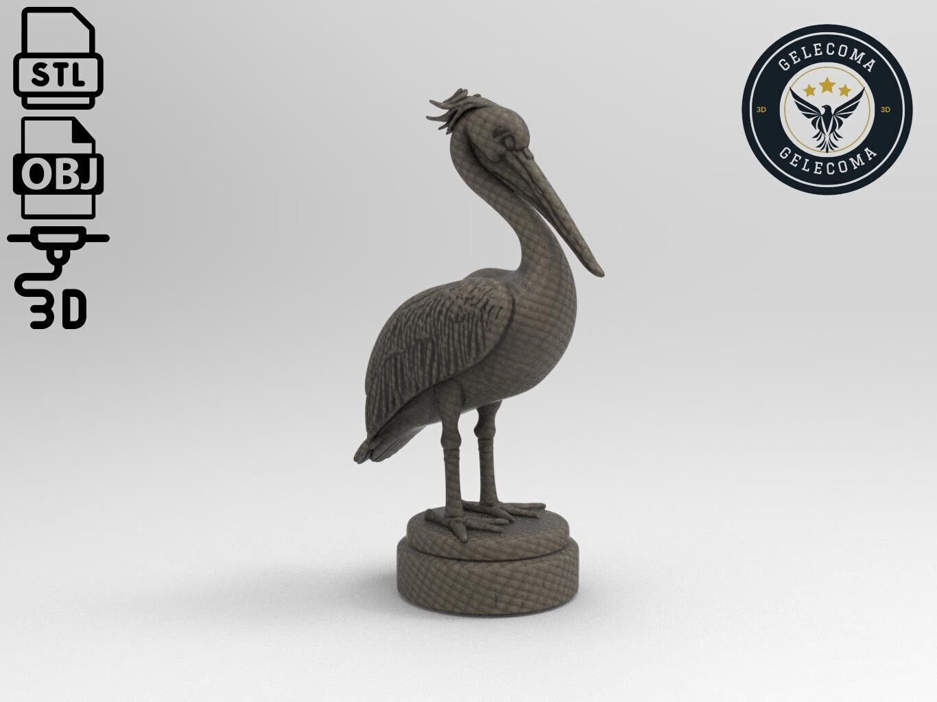 Pelican Printing Model 3D print model_1