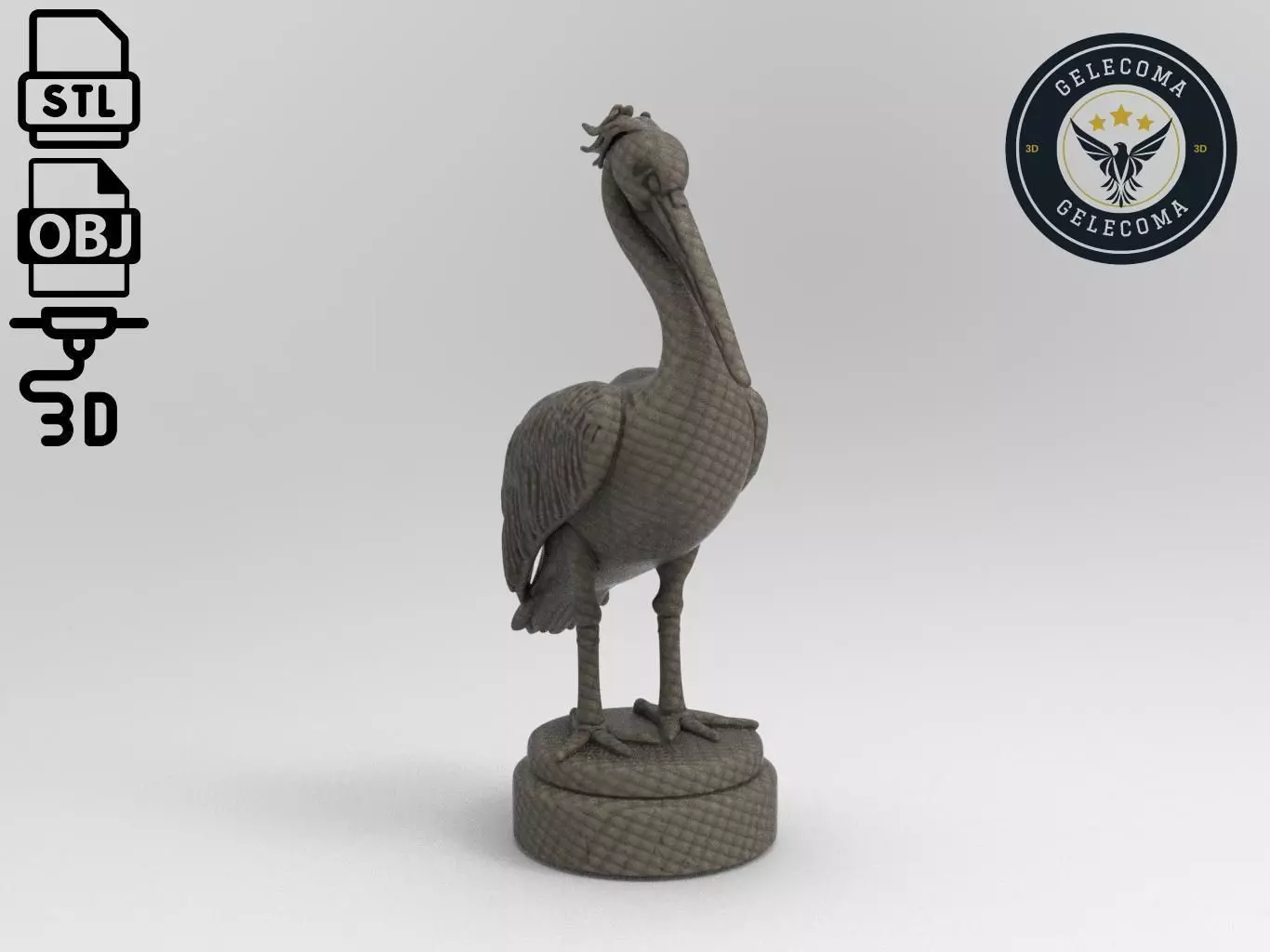 Pelican Printing Model 3D print model_0