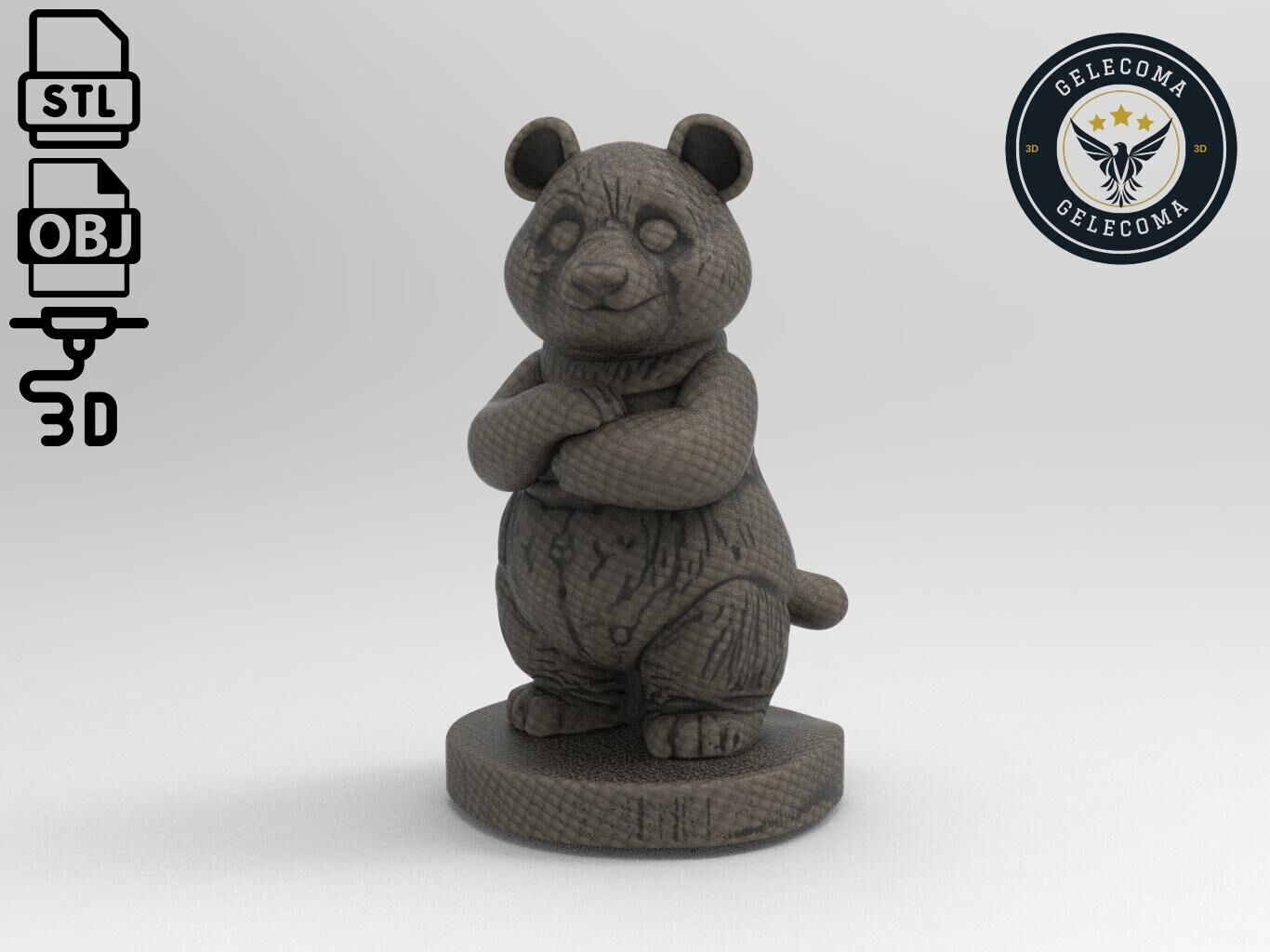 Panda Printing Model 3D print model_1