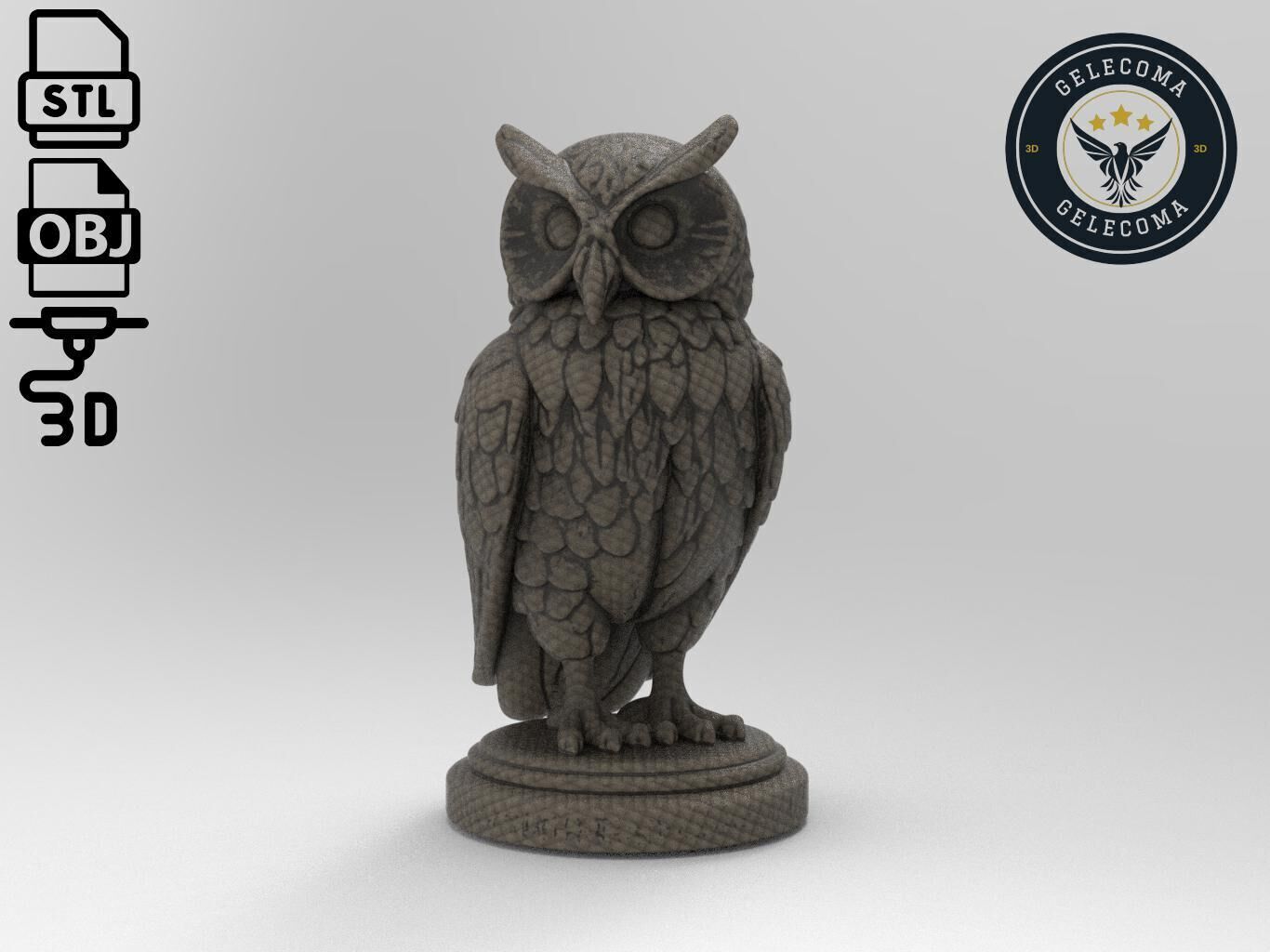 Owl Printing Model 3D print model_2