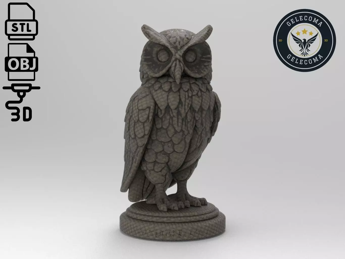 Owl Printing Model 3D print model_0