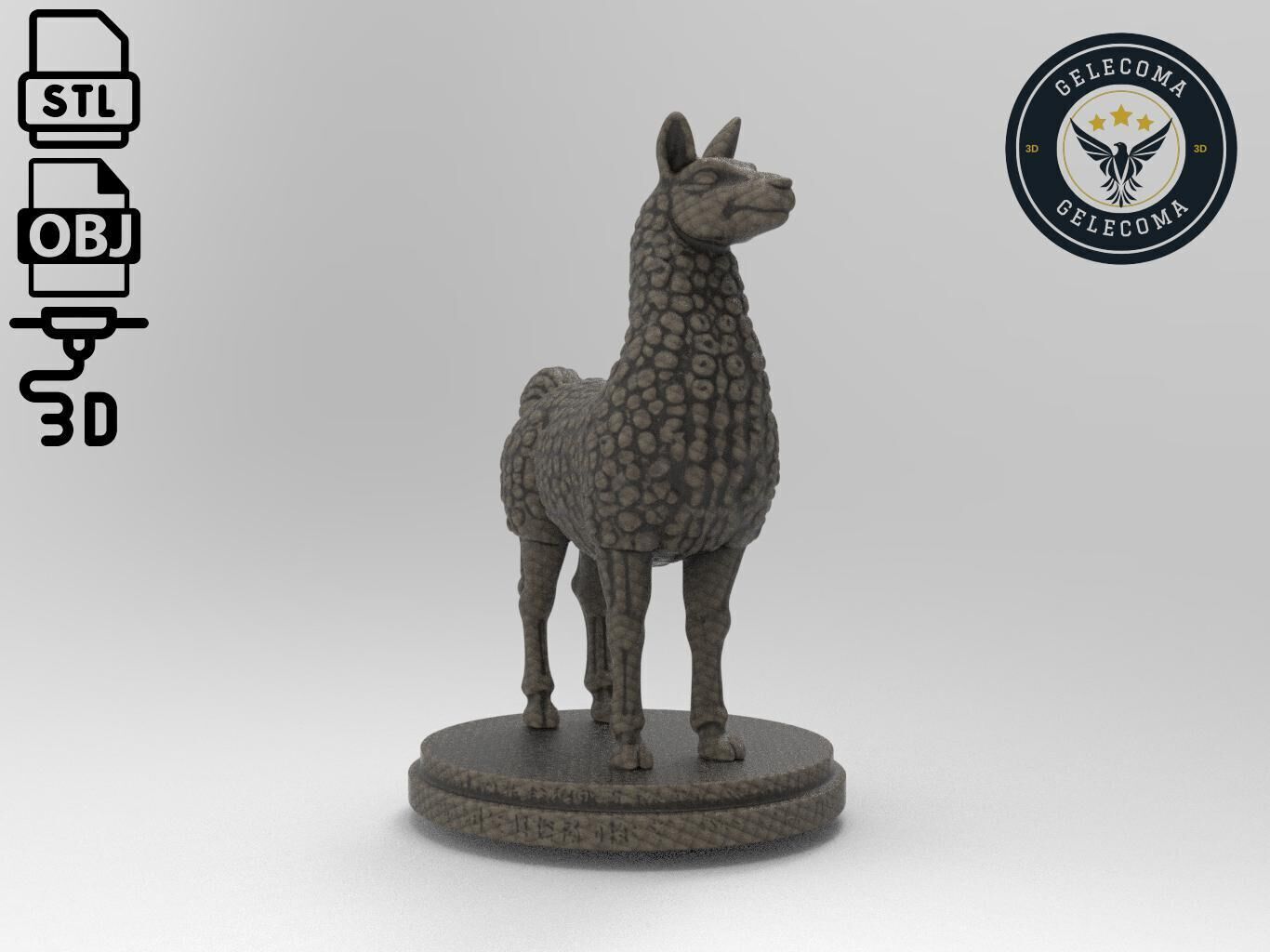 Llama Printing Model 3D print model_2