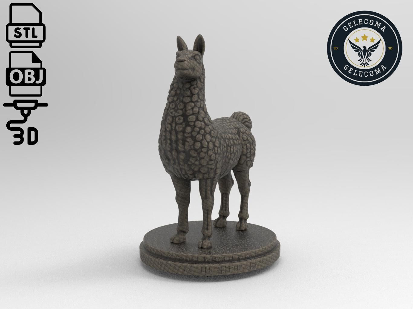 Llama Printing Model 3D print model_1