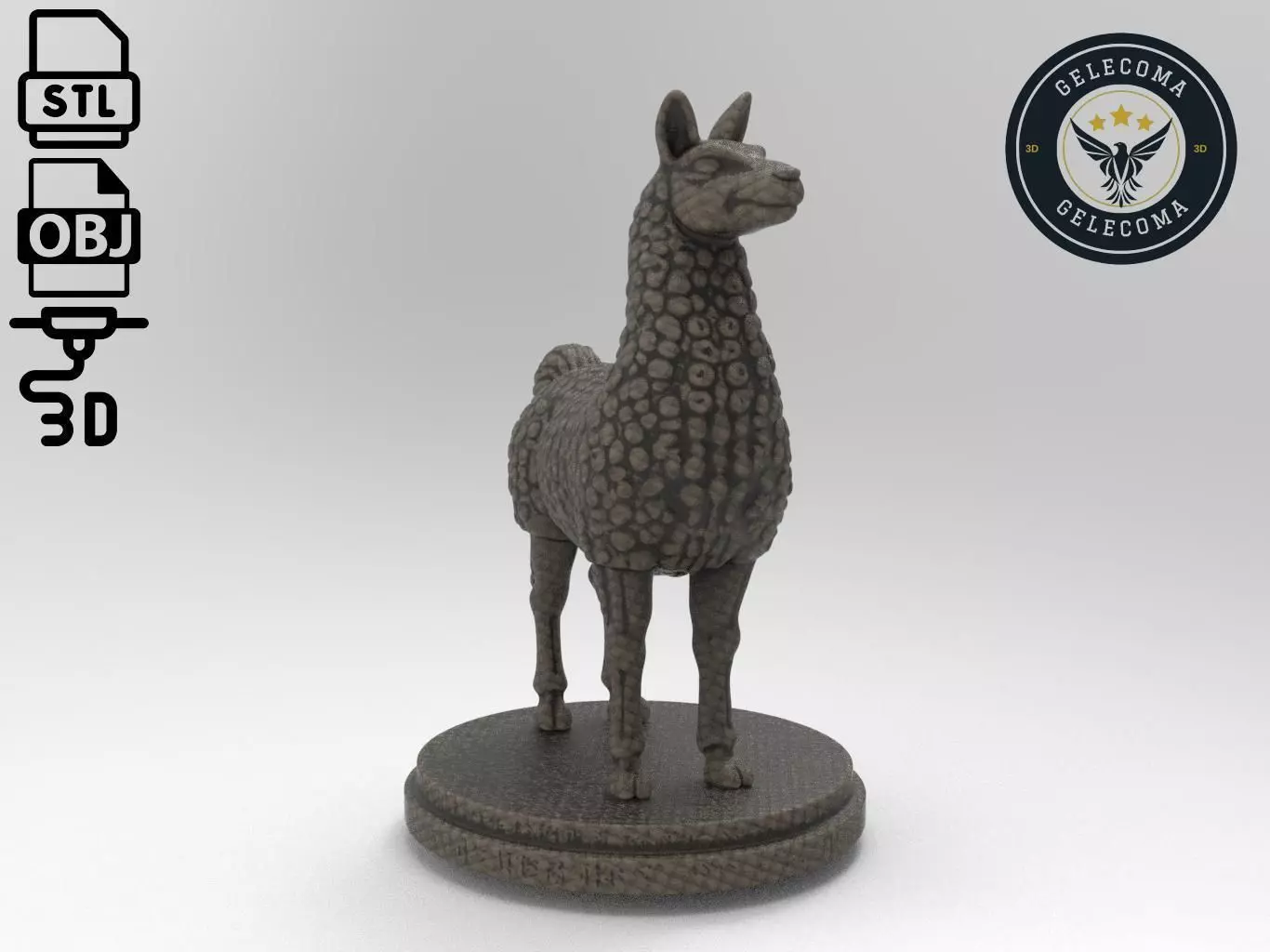 Llama Printing Model 3D print model_0