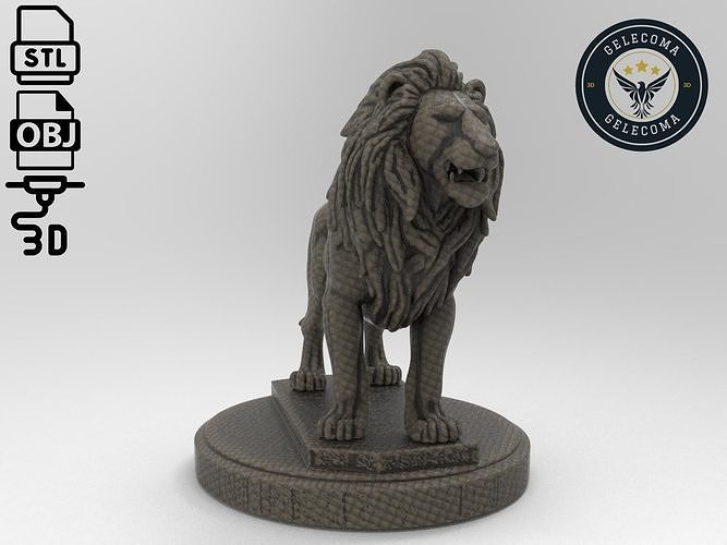 Lion Printing Model 3D print model