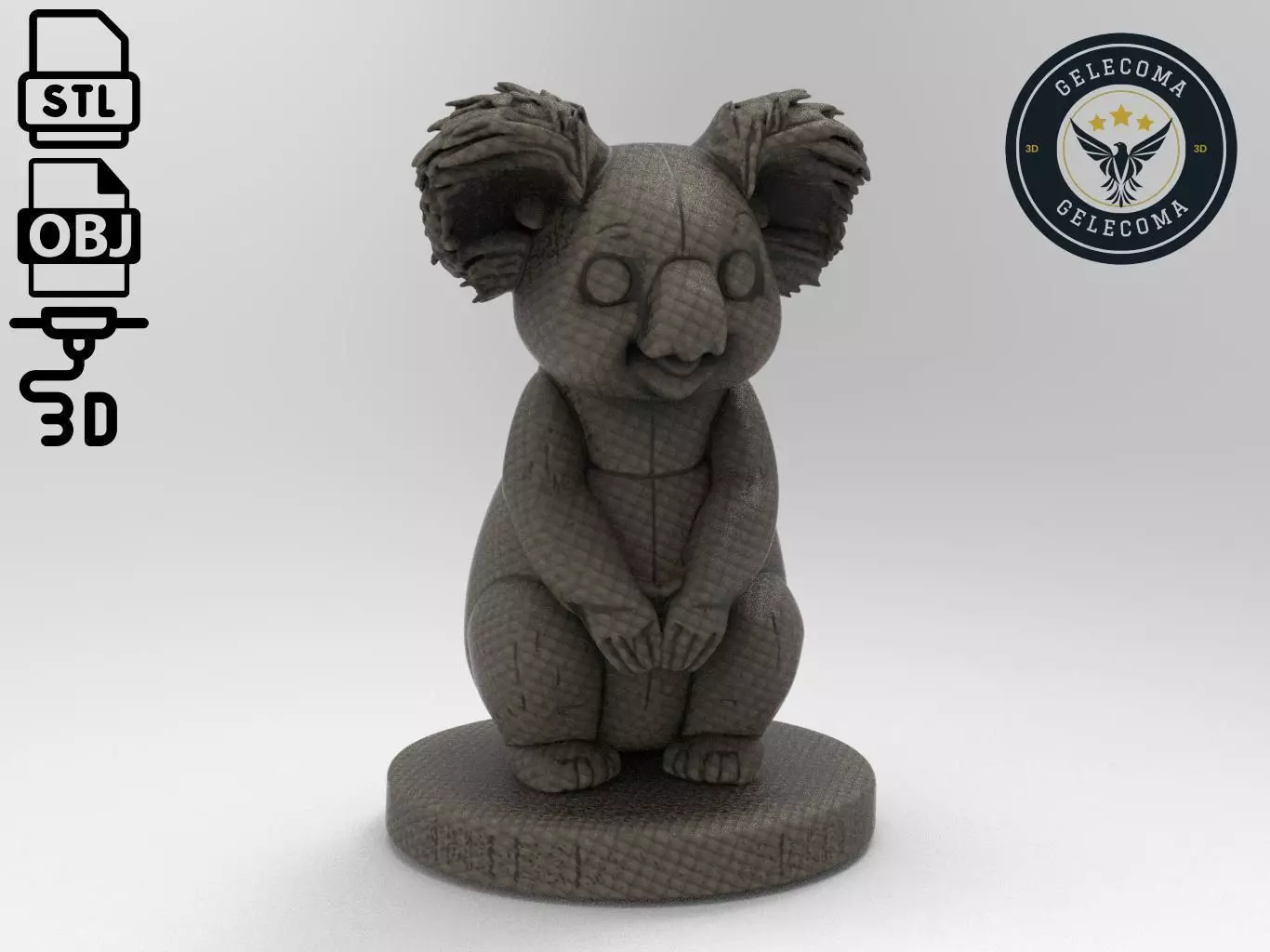 Koala Printing Model 3D print model_0