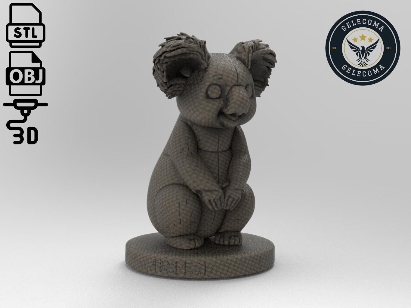 Koala Printing Model 3D print model_2