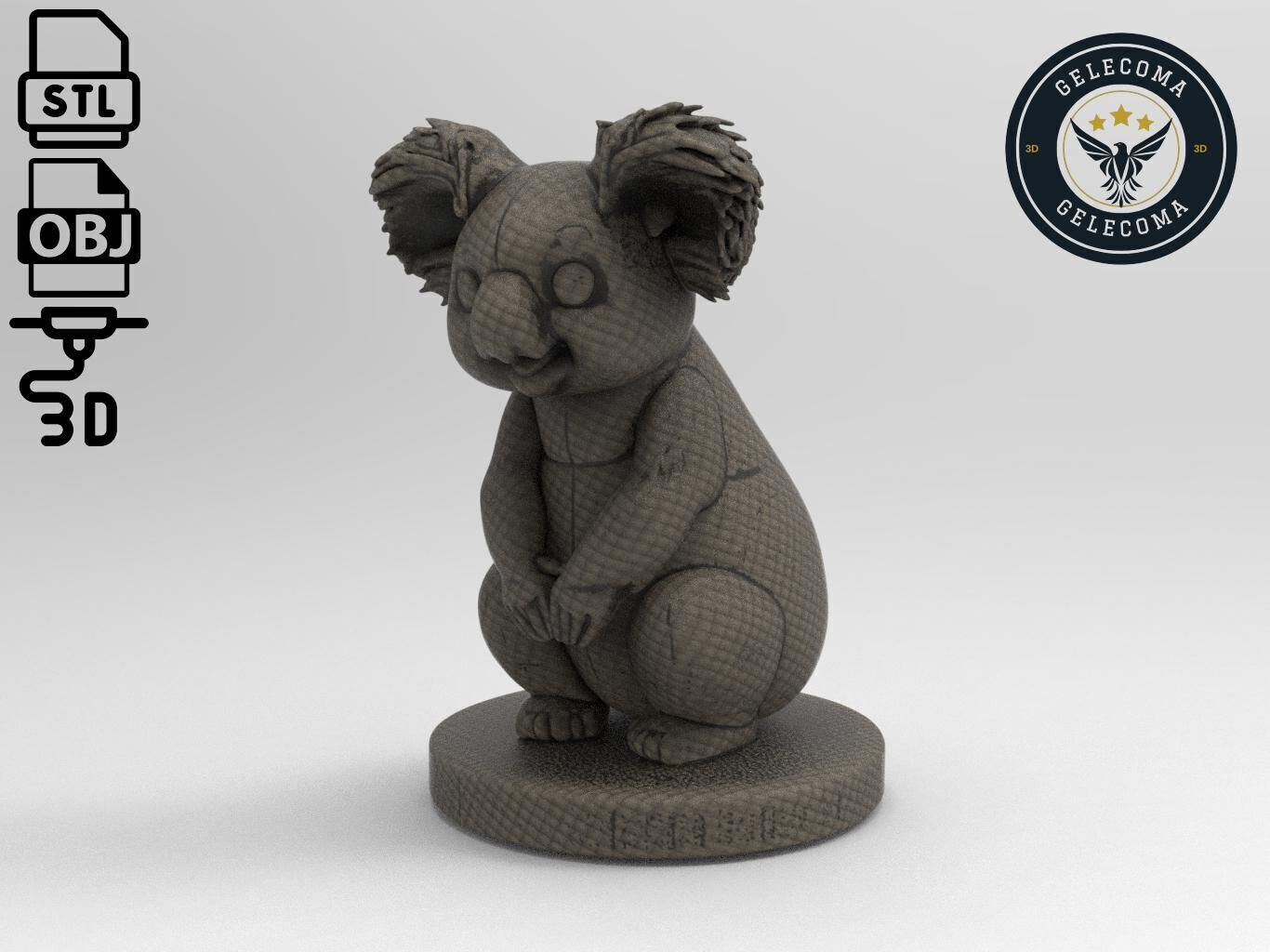 Koala Printing Model 3D print model_1