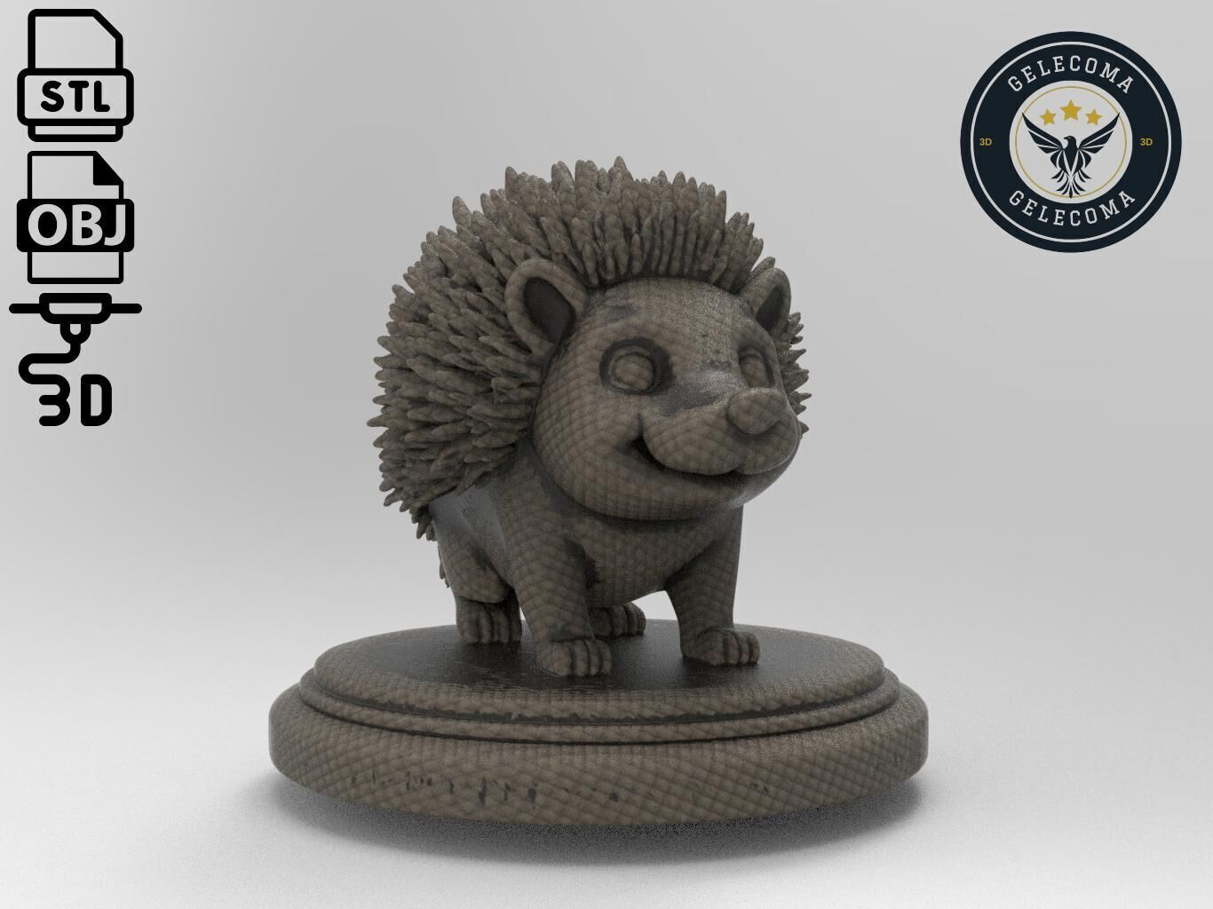 Hedgehog Printing Model 3D print model_2