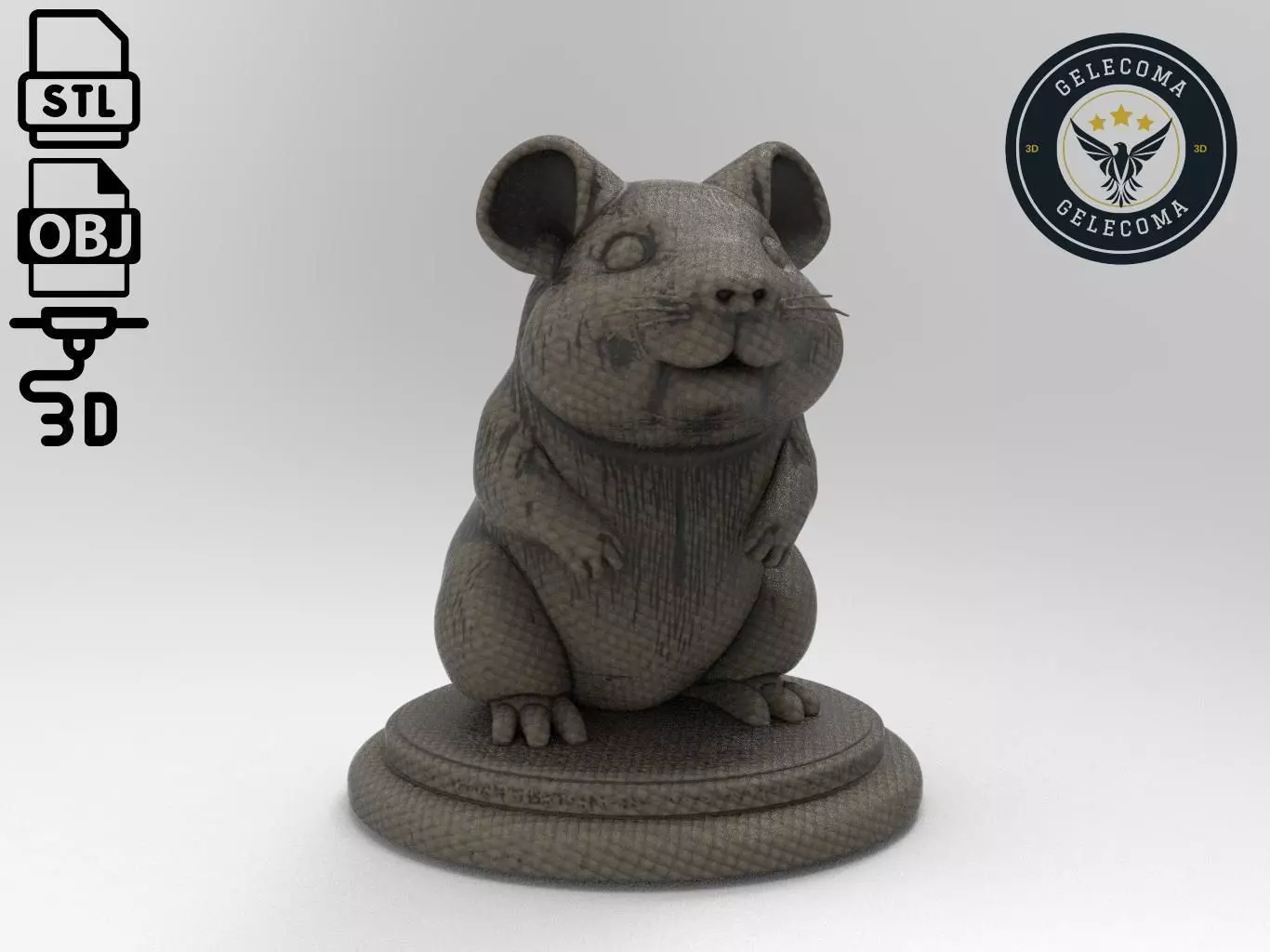 Guinea pig Printing Model 3D print model_0